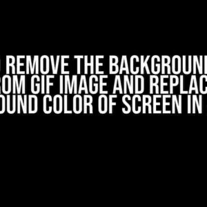 How to Remove the Background White Color from Gif Image and Replace it with Background Color of Screen in Android