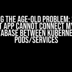 Solving the Age-Old Problem: Spring Boot App Cannot Connect MySQL Database Between Kubernetes Pods/Services