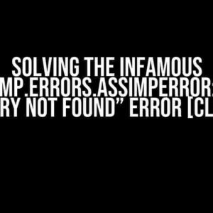 Solving the Infamous “pyassimp.errors.AssimpError: assimp library not found” Error [Closed]