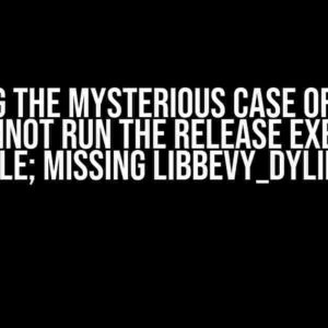 Solving the Mysterious Case of: “Rust Bevy cannot run the release executable file; missing libbevy_dylib”