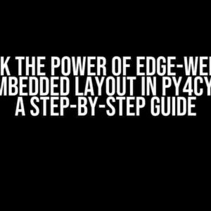 Unlock the Power of Edge-Weighted Spring Embedded Layout in Py4Cytoscape: A Step-by-Step Guide